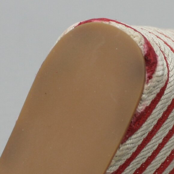 Michael Kors Ladies 10 Red Patent Leather Peep-toe Platform Wedge Heels Shoes - Picture 11 of 12